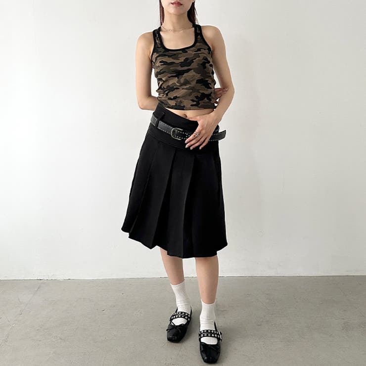 ミディ丈プリーツスカート | Outfitter lab | 詳細画像15 