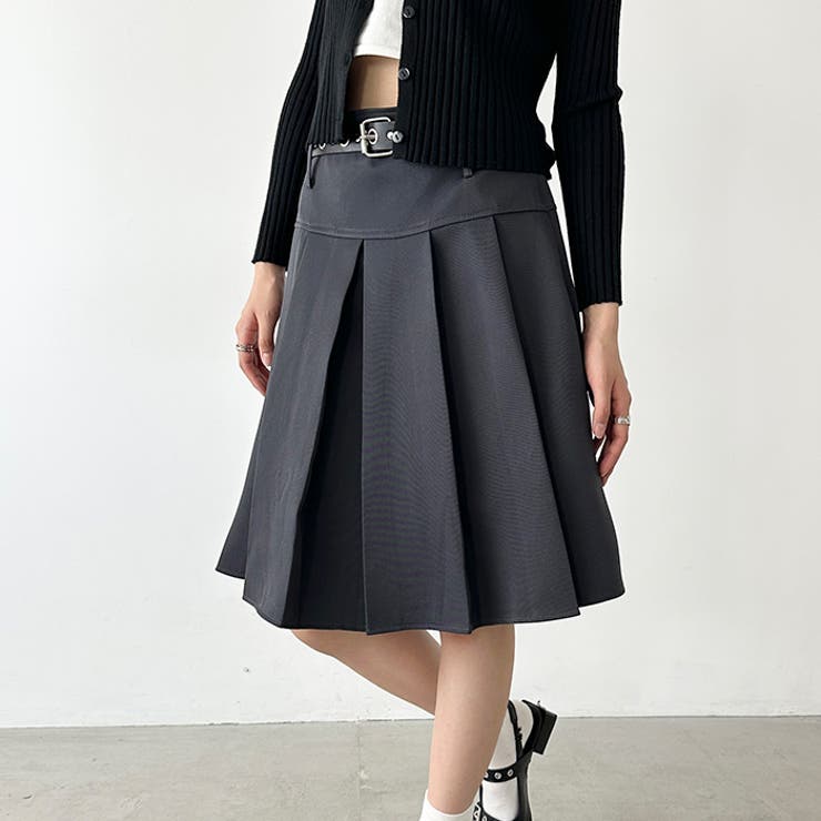 ミディ丈プリーツスカート | Outfitter lab | 詳細画像18 