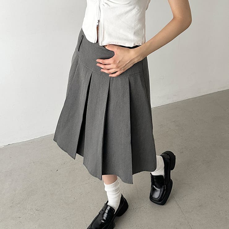 ミディ丈プリーツスカート | Outfitter lab | 詳細画像8 