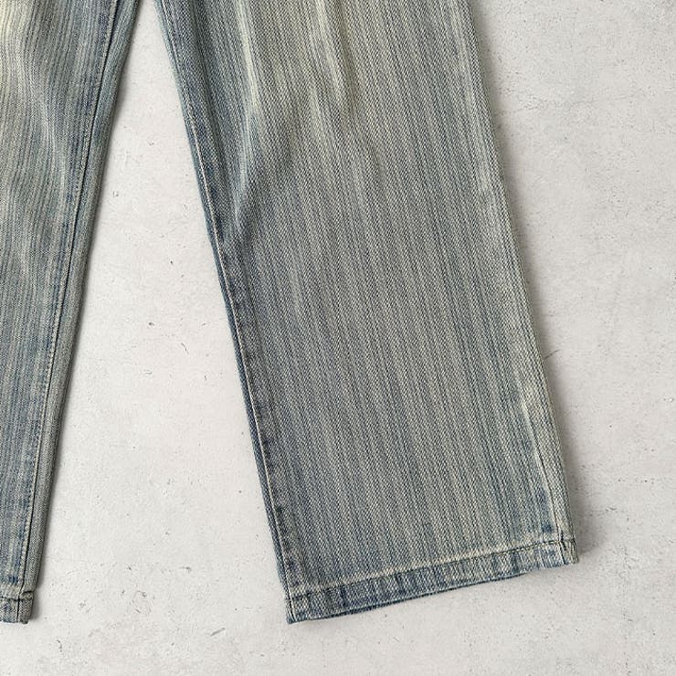 ストライプ柄ワイドデニムパンツ | Outfitter lab | 詳細画像16 