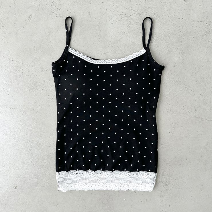 カップ付きドット柄キャミソール | Outfitter lab | 詳細画像16 