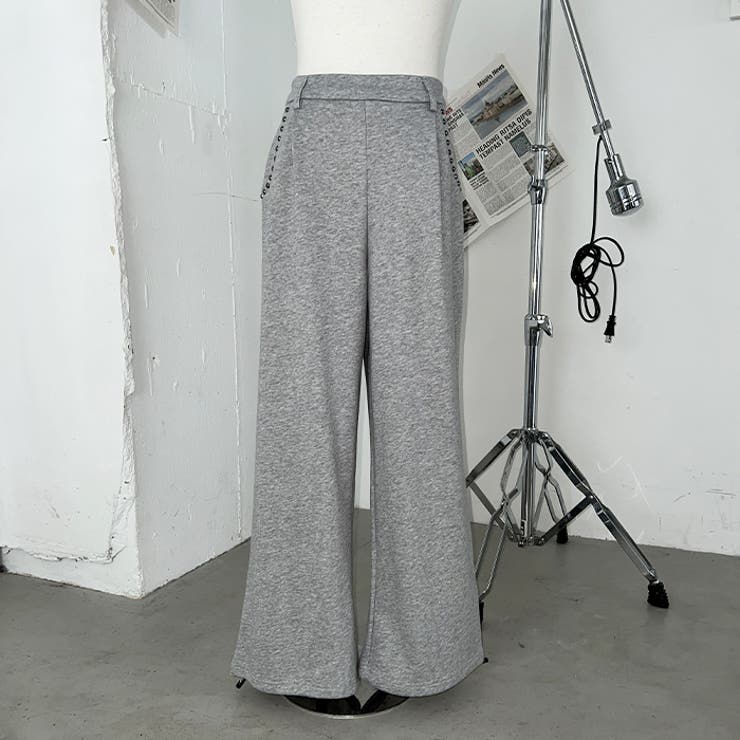 サイドスタッズスウェットワイドパンツ | Outfitter lab | 詳細画像17 