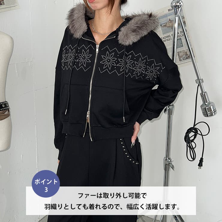 ノルディックダブルジップファーパーカー | Outfitter lab | 詳細画像4 