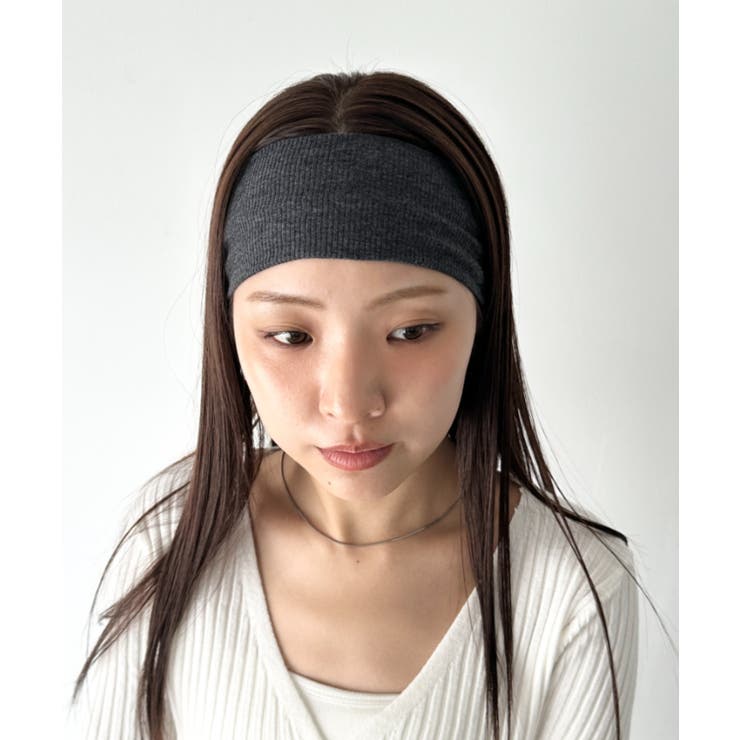 ダークグレー | リブヘアバンド | Outfitter lab