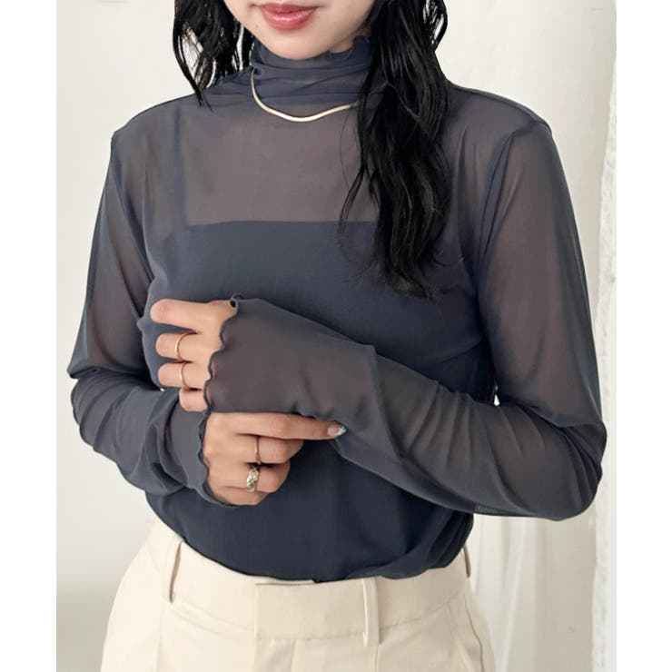 ハイネックシアートップス[品番：OUTW0000003]｜Outfitter lab