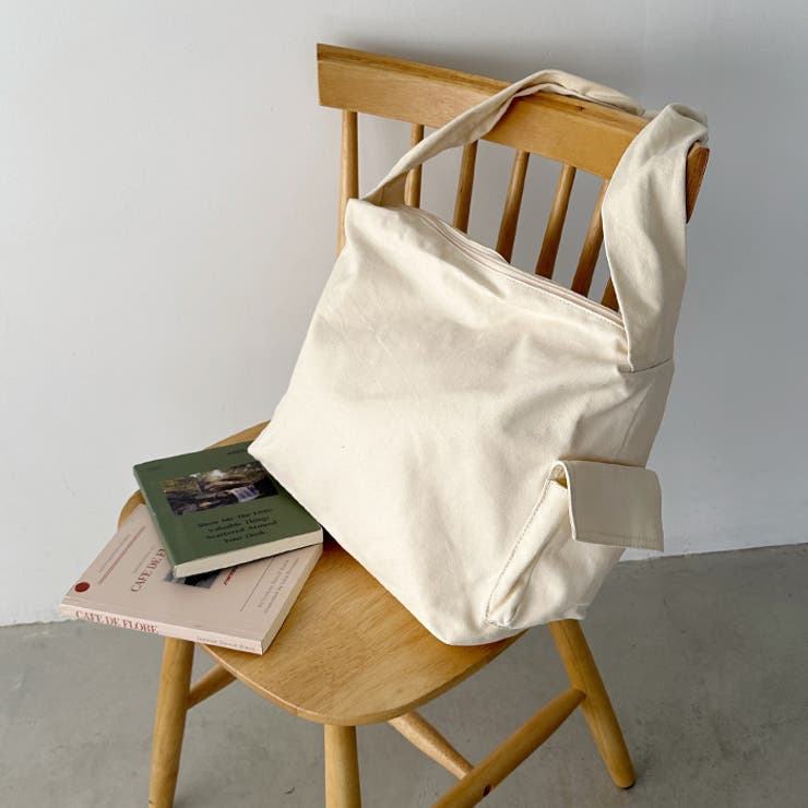 スマホポケット付き ビッグキャンバスショルダーバッグ | Outfitter lab | 詳細画像10 