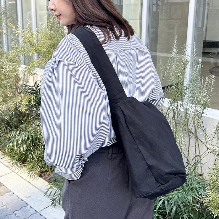 スマホポケット付き ビッグキャンバスショルダーバッグ | Outfitter lab | 詳細画像14 