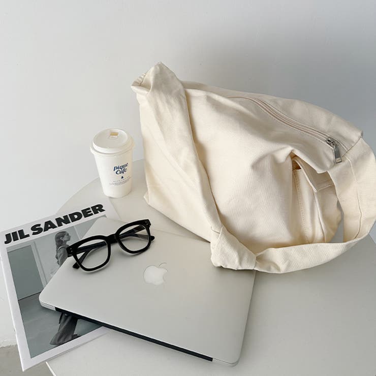 スマホポケット付き ビッグキャンバスショルダーバッグ | Outfitter lab | 詳細画像18 