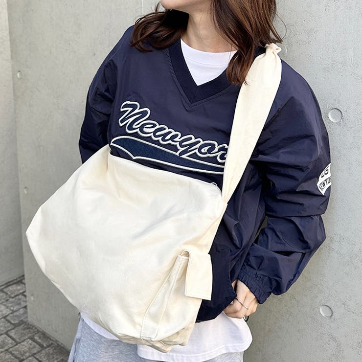 スマホポケット付き ビッグキャンバスショルダーバッグ | Outfitter lab | 詳細画像5 