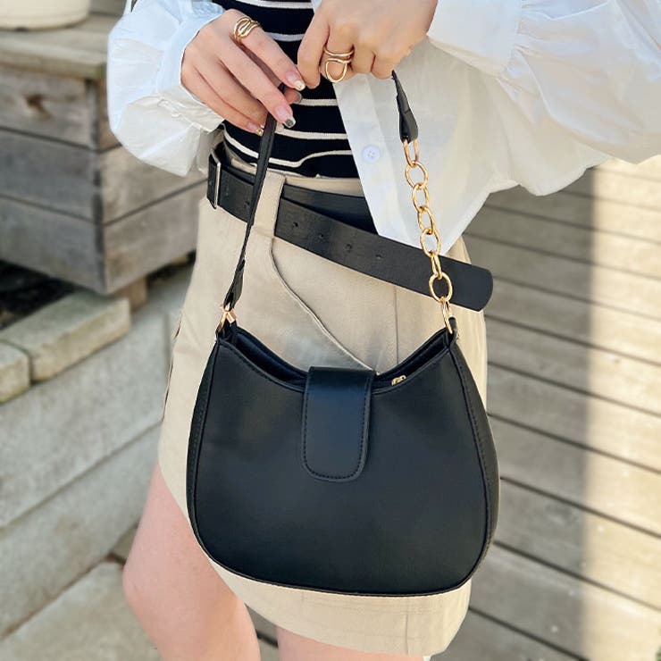 チェーンポイントPUショルダーバッグ[品番：OUTW0000010]｜Outfitter