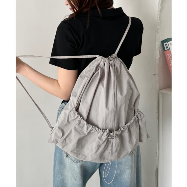 グレー | ドローコードナイロンナップザック/リュック | Outfitter lab