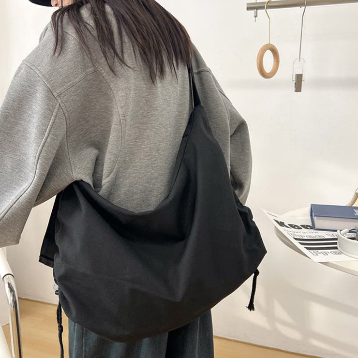ドローコードギャザーキャンバスショルダーバッグ | Outfitter lab | 詳細画像13 