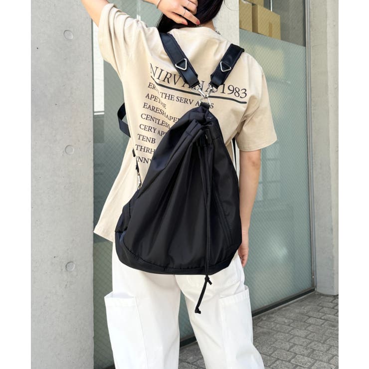 2WAYユニセックス 巾着ボディバッグ | Outfitter lab | 詳細画像5 