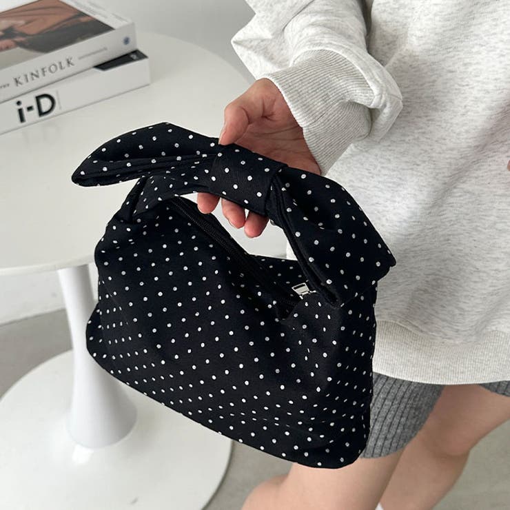 リボンモチーフ スクエアハンドバッグ | Outfitter lab | 詳細画像14 