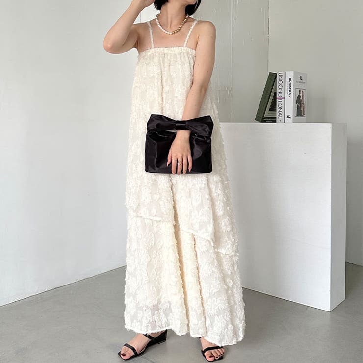 リボンモチーフ スクエアハンドバッグ | Outfitter lab | 詳細画像20 