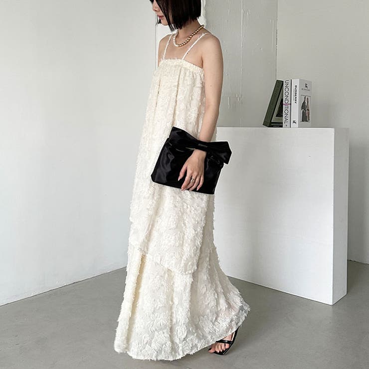 リボンモチーフ スクエアハンドバッグ | Outfitter lab | 詳細画像21 