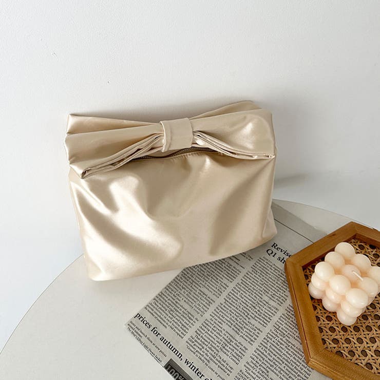 リボンモチーフ スクエアハンドバッグ | Outfitter lab | 詳細画像28 