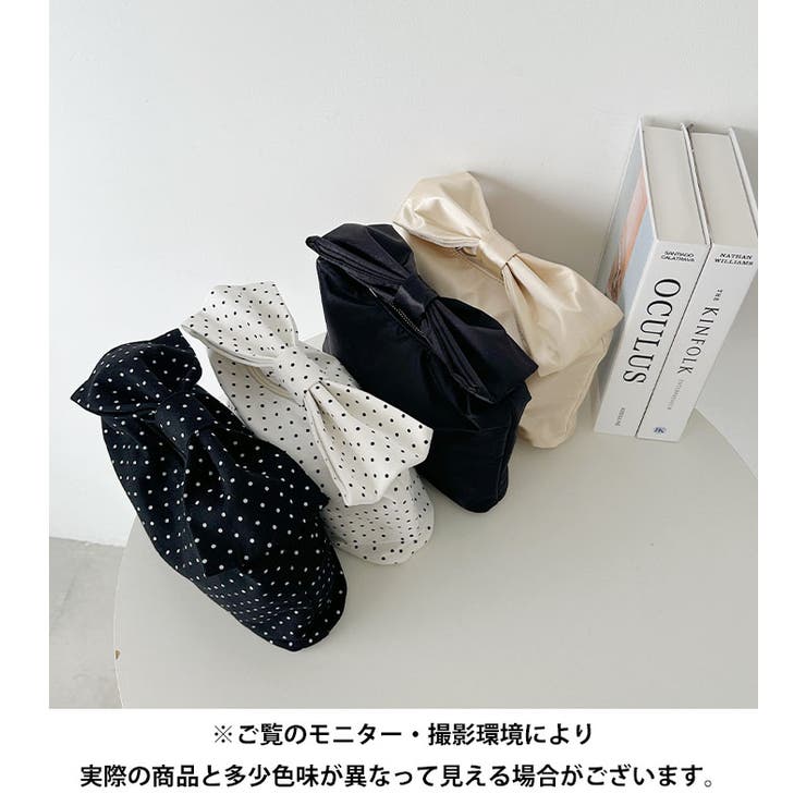 リボンモチーフ スクエアハンドバッグ | Outfitter lab | 詳細画像31 