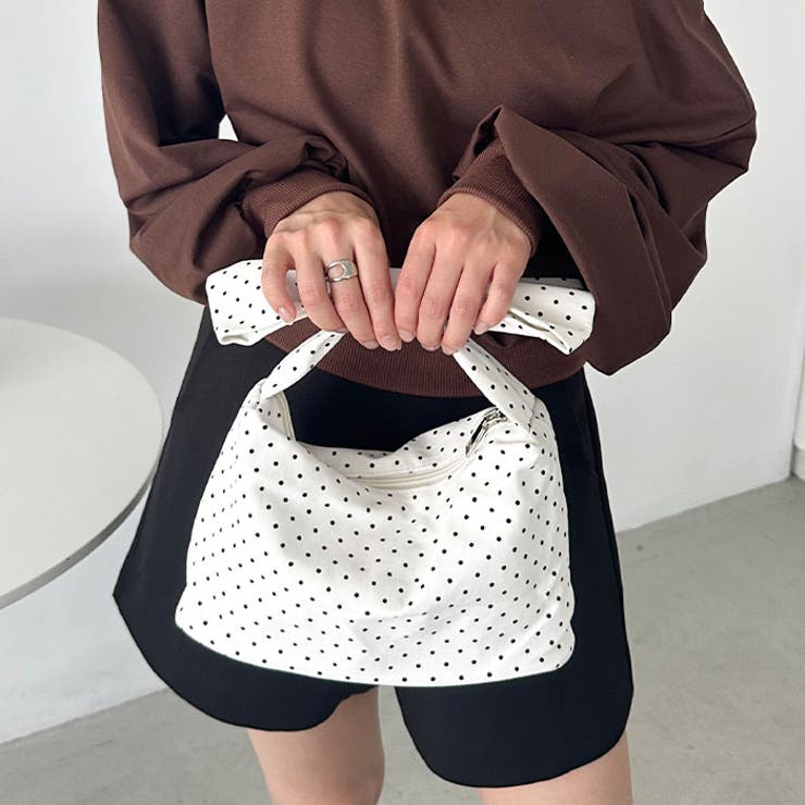 リボンモチーフ スクエアハンドバッグ | Outfitter lab | 詳細画像6 