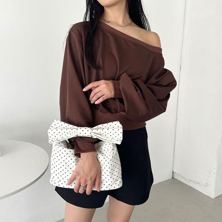 リボンモチーフ スクエアハンドバッグ | Outfitter lab | 詳細画像9 