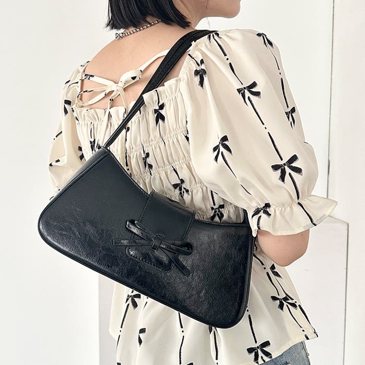 リボンPUハンドルバッグ | Outfitter lab | 詳細画像11 