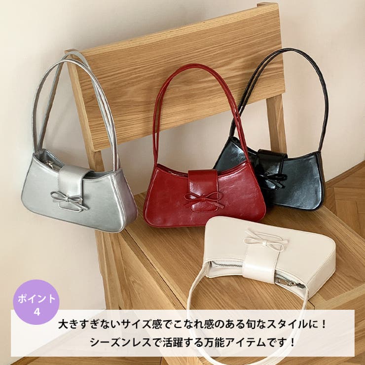 リボンPUハンドルバッグ | Outfitter lab | 詳細画像5 