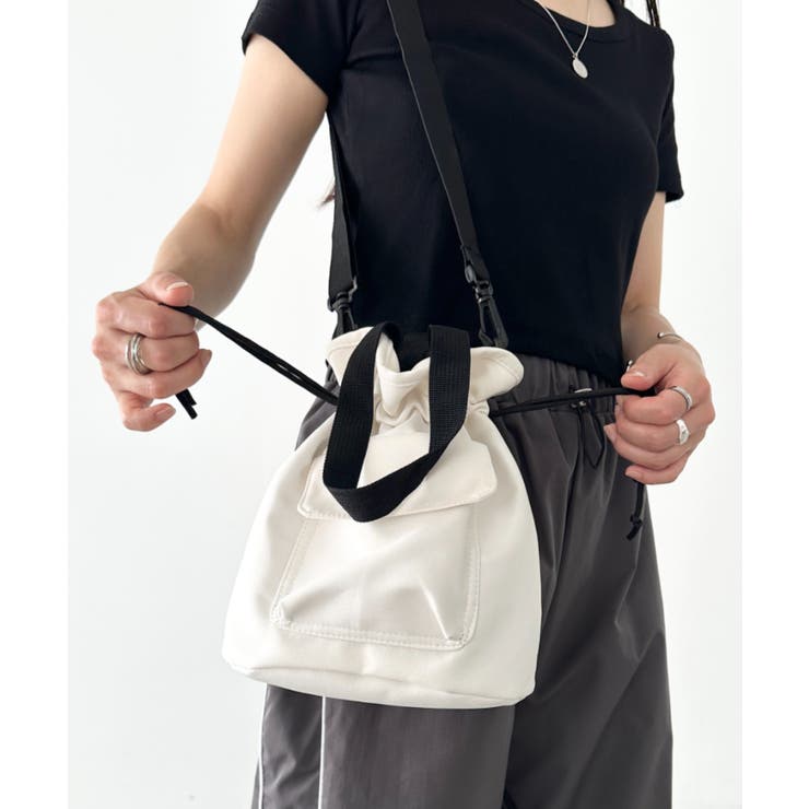 バケツ型ナイロンショルダーバッグ | Outfitter lab | 詳細画像10 