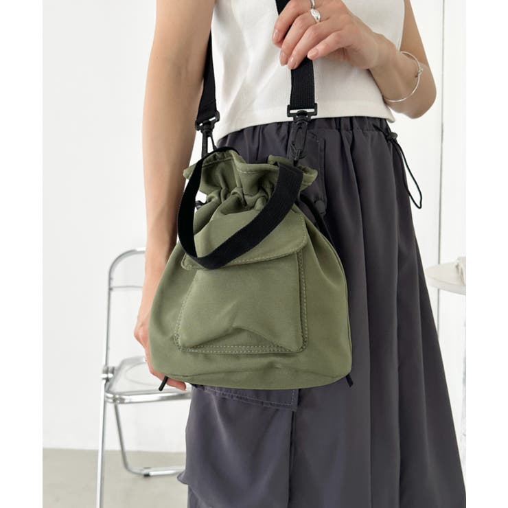 バケツ型ナイロンショルダーバッグ | Outfitter lab | 詳細画像11 