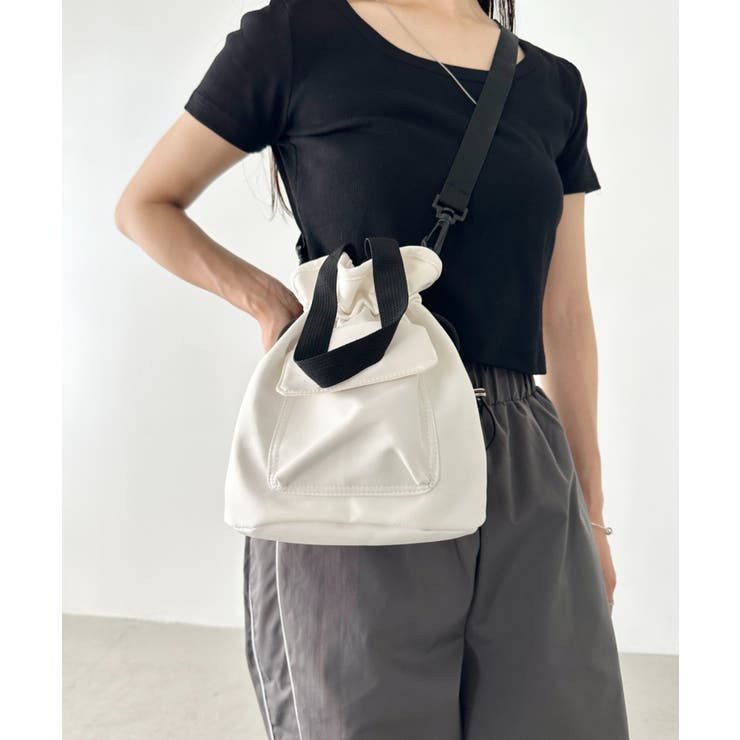 バケツ型ナイロンショルダーバッグ | Outfitter lab | 詳細画像6 