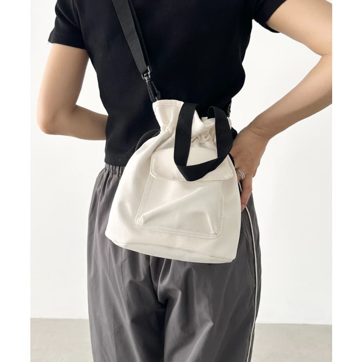 バケツ型ナイロンショルダーバッグ | Outfitter lab | 詳細画像7 