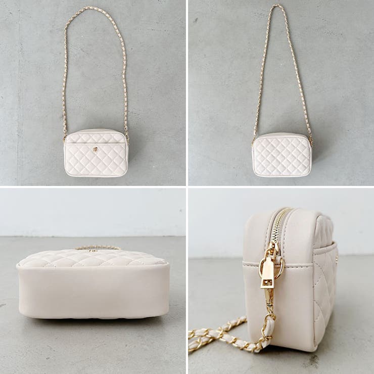 フラワーモチーフ キルティング チェーンショルダーバッグ | Outfitter lab | 詳細画像23 