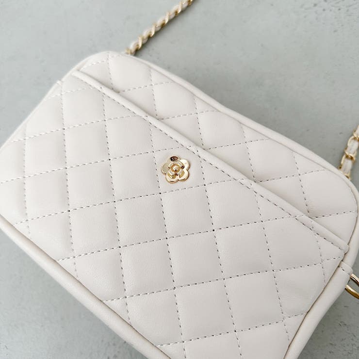 フラワーモチーフ キルティング チェーンショルダーバッグ | Outfitter lab | 詳細画像26 