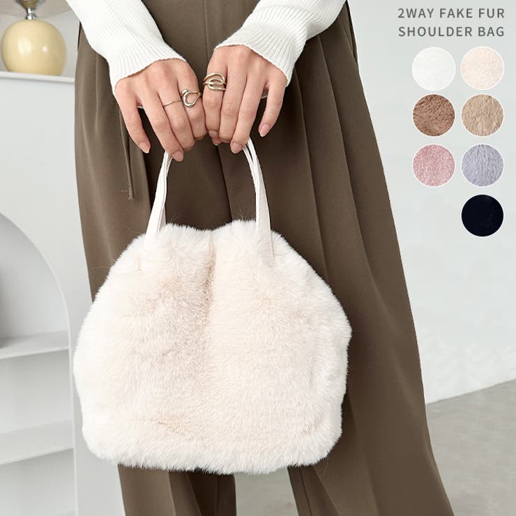 2WAYフェイクファーショルダーバッグ | Outfitter lab | 詳細画像1 