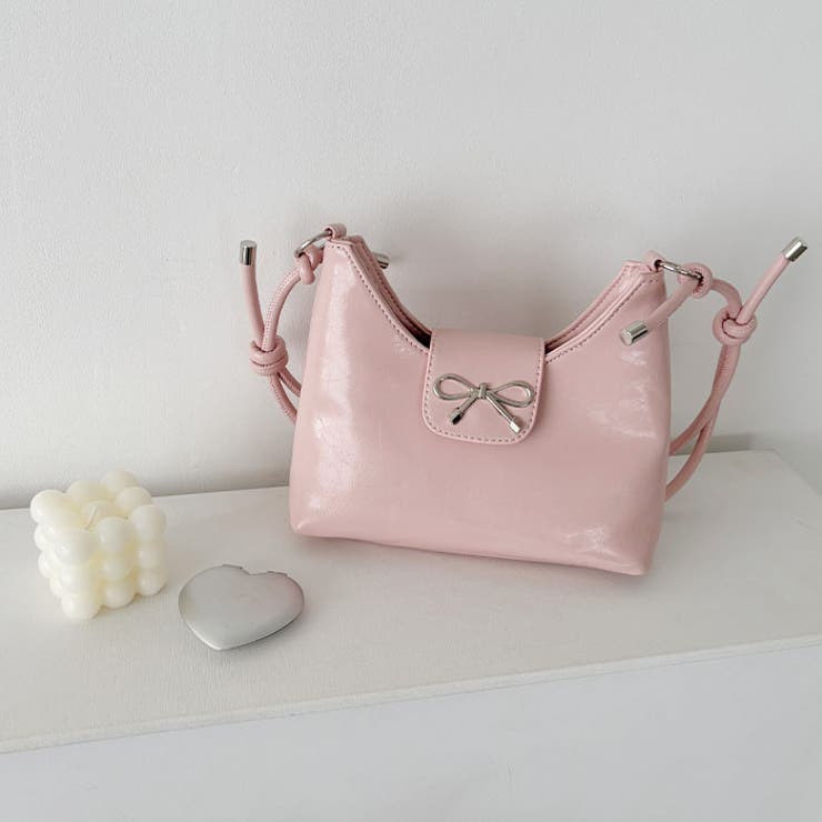 リボンモチーフワンハンドルPUホーボーバッグ | Outfitter lab | 詳細画像35 