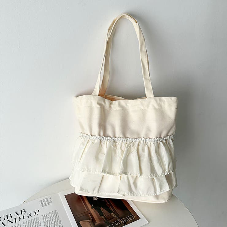 【A4サイズ対応】フリルトートバッグ | Outfitter lab | 詳細画像17 