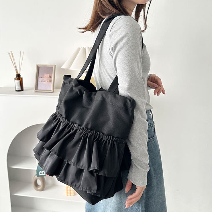 【A4サイズ対応】フリルトートバッグ | Outfitter lab | 詳細画像6 