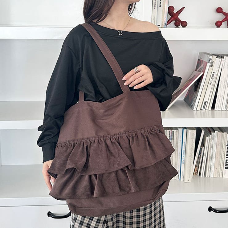 A4サイズ対応】フリルトートバッグ[品番：OUTW0000377]｜Outfitter lab
