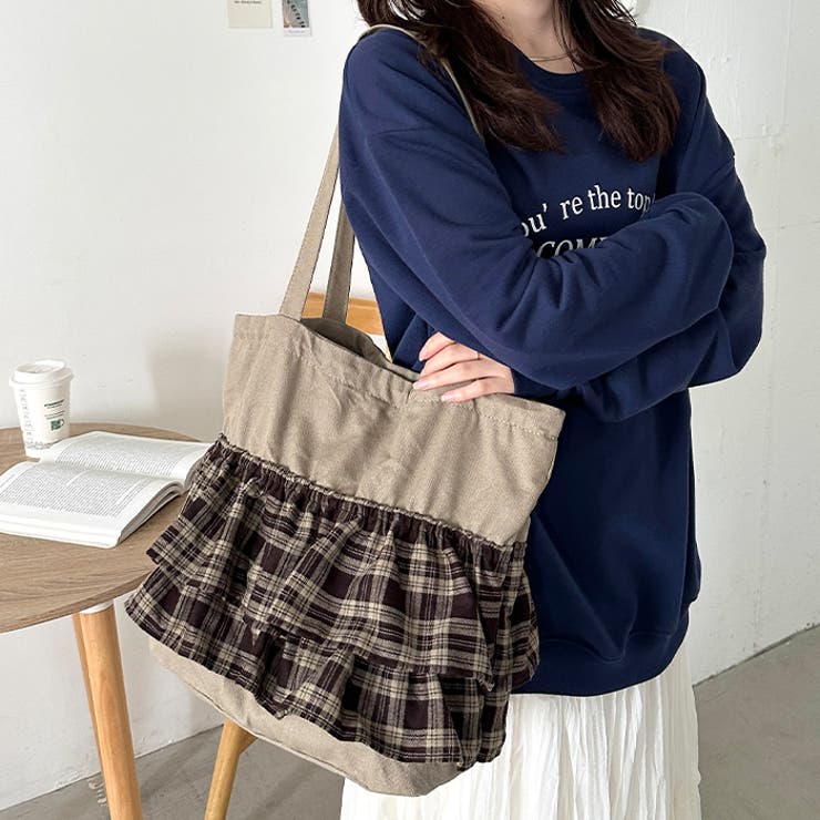 A4サイズ対応】フリルトートバッグ[品番：OUTW0000377]｜Outfitter lab