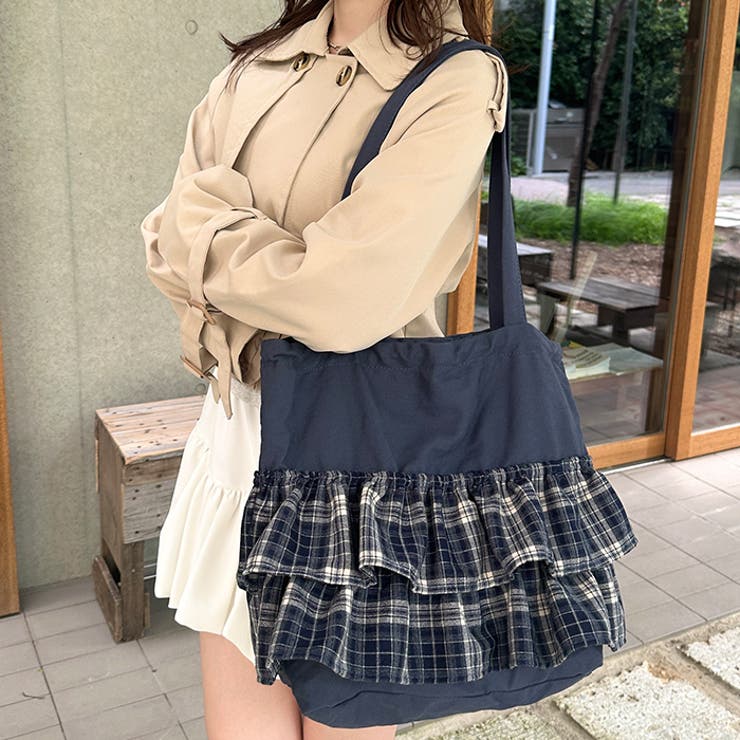 A4サイズ対応】フリルトートバッグ[品番：OUTW0000377]｜Outfitter lab