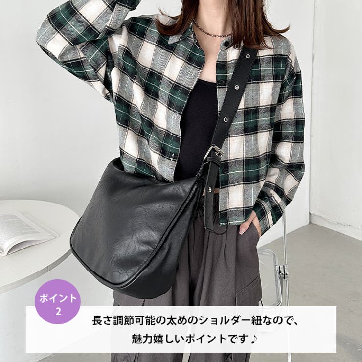 ベルトビンテージライクショルダーバッグ[品番：OUTW0000204