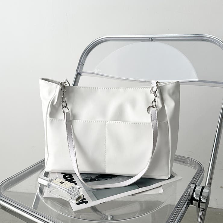 【A4サイズ対応】ダブルポケットPUトートバッグ | Outfitter lab | 詳細画像17 