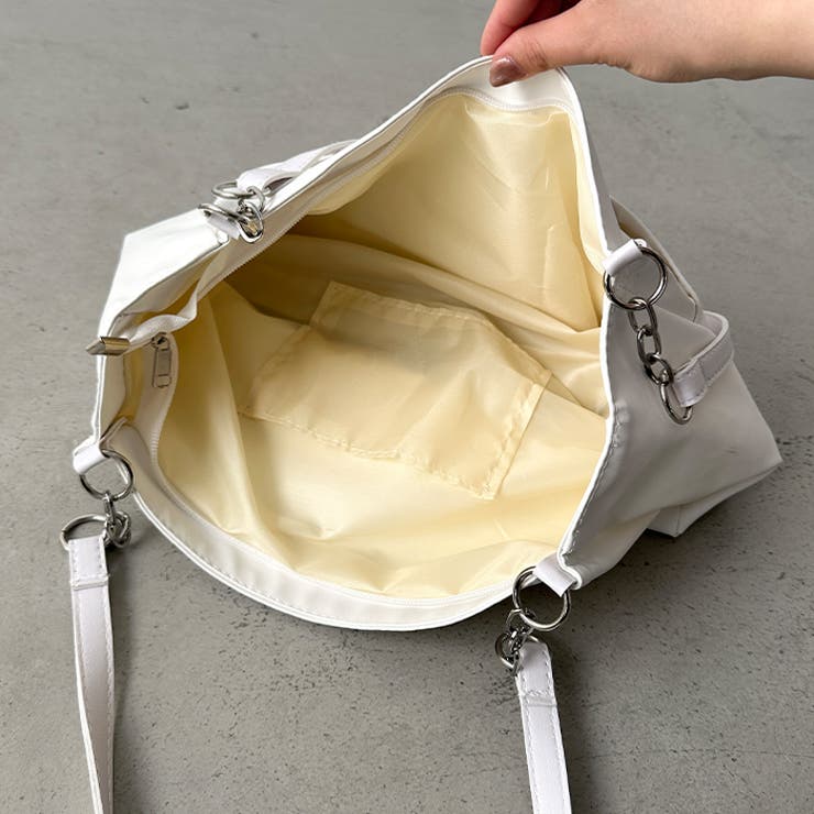 【A4サイズ対応】ダブルポケットPUトートバッグ | Outfitter lab | 詳細画像19 