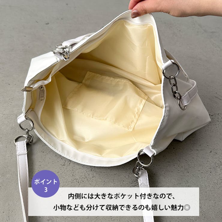 【A4サイズ対応】ダブルポケットPUトートバッグ | Outfitter lab | 詳細画像4 