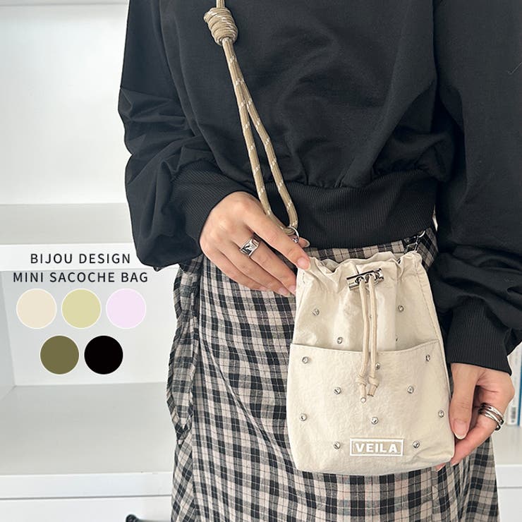 ビジューデザインミニサコッシュバッグ | Outfitter lab | 詳細画像1 