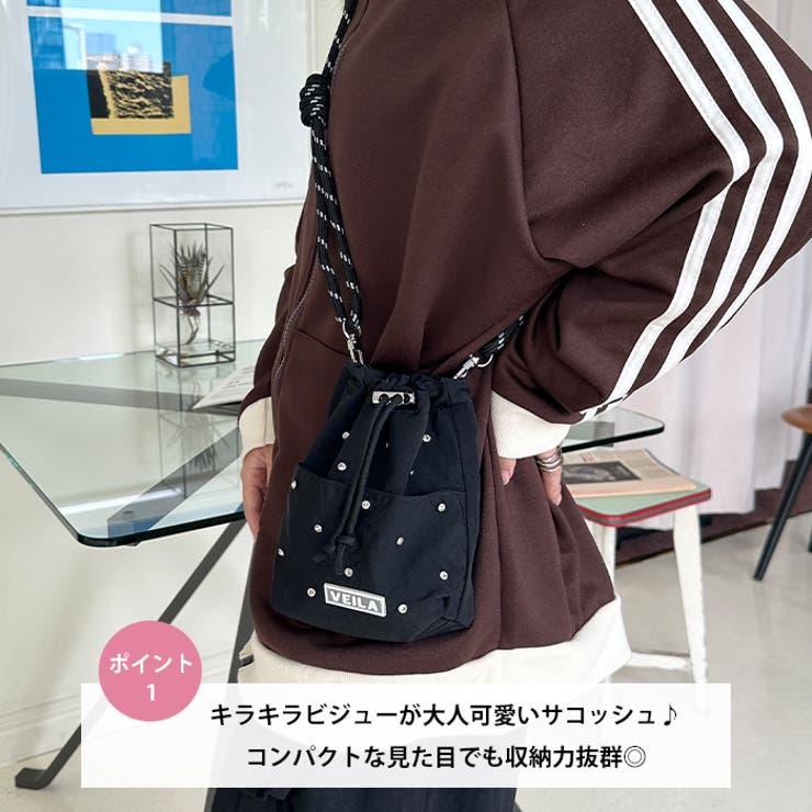 ビジューデザインミニサコッシュバッグ | Outfitter lab | 詳細画像2 