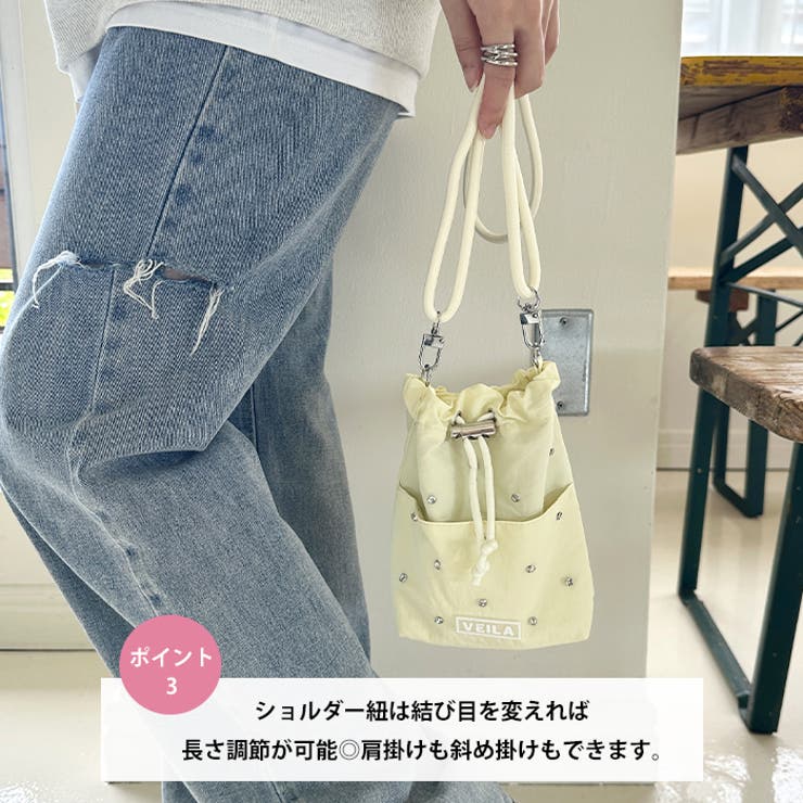 ビジューデザインミニサコッシュバッグ | Outfitter lab | 詳細画像4 