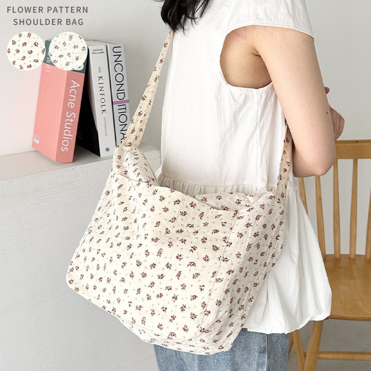 小花柄アジャスターショルダーバッグ | Outfitter lab | 詳細画像1 