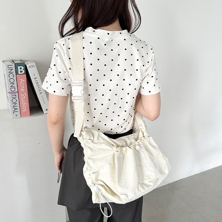 【A4サイズ対応】ポケット付きドロストショルダーバッグ | Outfitter lab | 詳細画像13 