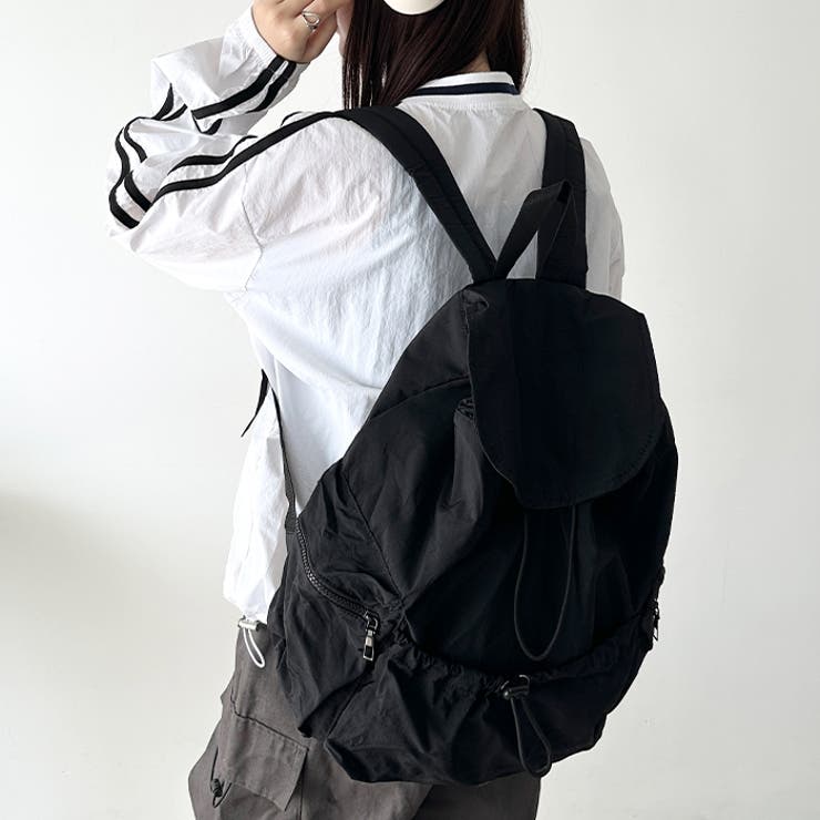 【大容量】ドロストナイロンバックパック/リュック | Outfitter lab | 詳細画像7 