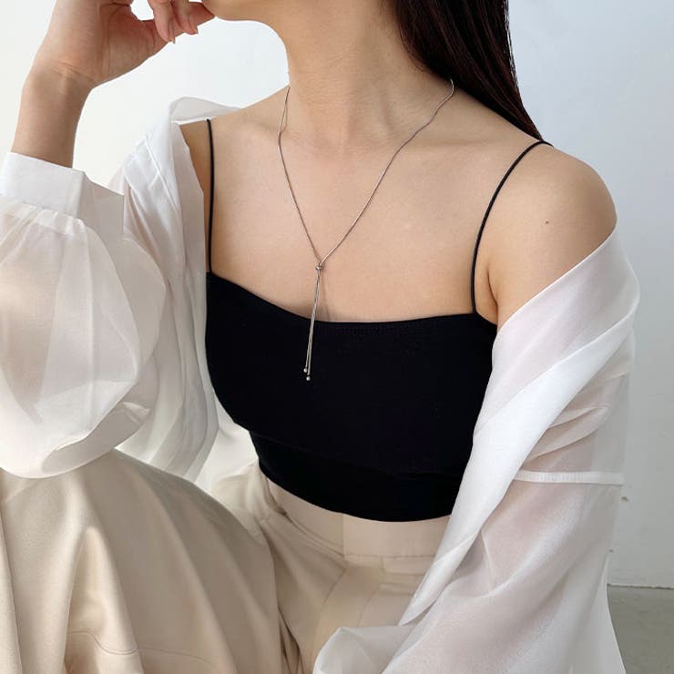 華奢ストラップカップ付キャミソール | Outfitter lab | 詳細画像13 